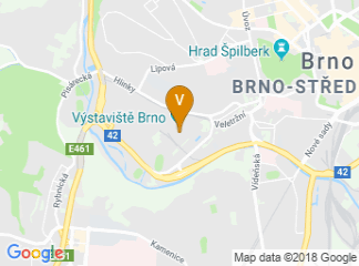 map of Brno Exhibition Center