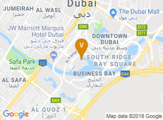 map of Radisson Blu Hotel Dubai Waterfront