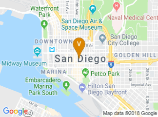 map of Ramada Gaslamp Convention Center