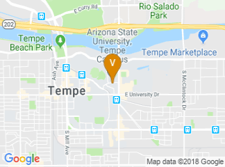 map of Arizona State University, Tempe Campus