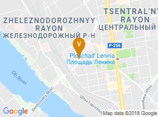 map of Domina Hotel Novosibirsk