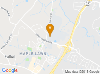 map of Johns Hopkins University Applied Physics Lab