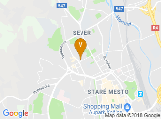 map of Technical University of Kosice