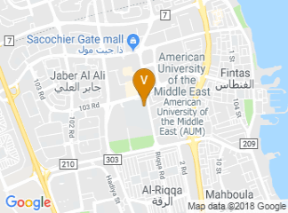 map of American University of the Middle East