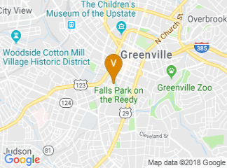 map of Embassy Suites by Hilton Greenville Downtown Riverplace