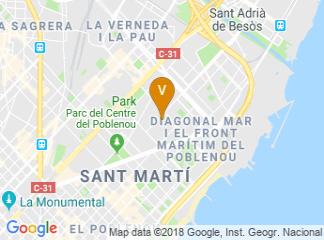 map of Hotel Barcelona Condal Mar By Melia