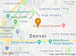 map of Hilton Denver City Center