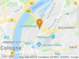 map of Congress-Centrum Nord Koelnmesse