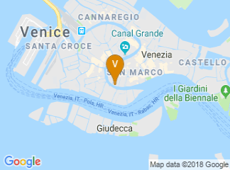 map of Palazzo Cavalli-Franchetti