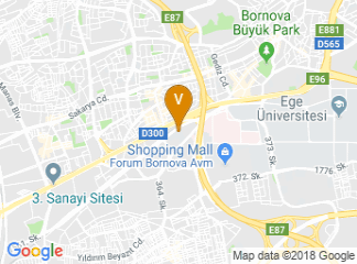 map of YAŞAR UNIVERSITY