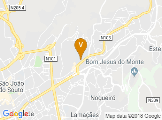 map of Universidade do Minho Campus de Gualtar
