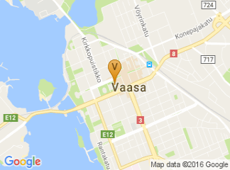 map of Vaasa City Hall