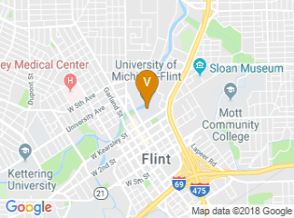 map of University of Michigan-Flint
