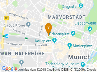 map of The Charles Hotel