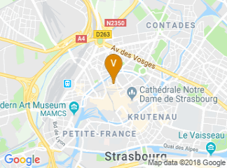 map of Hotel Sofitel Strasbourg Grande Ile