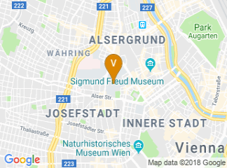 map of Campus of the University of Vienna