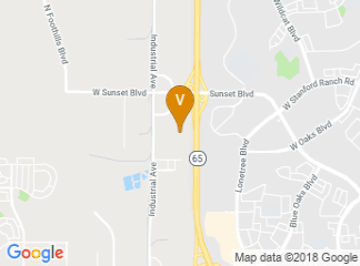 map of Courtside Basketball Center- Rocklin