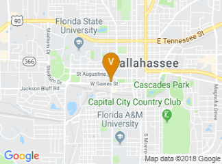 map of Residence Inn by Marriott Tallahassee Universities at the Capitol