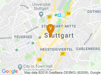 map of Rathaus Stuttgart