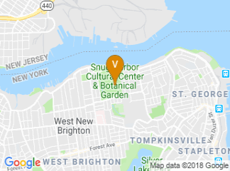 map of Snug Harbor Cultural Center & Botanical Garden Administrative Offices