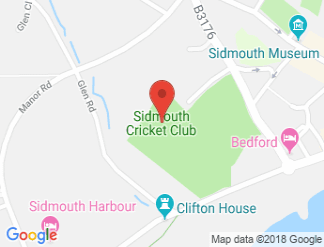 map of Sidmouth Cricket Club