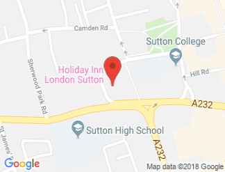 map of Holiday Inn London Sutton