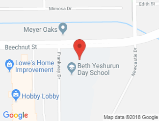 map of Congregation Beth Yeshurun