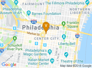 map of Courtyard by Marriott Philadelphia Downtown