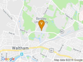 map of Bentley University