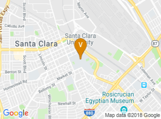 map of Santa Clara University