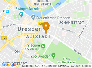 map of Dorint Hotel Dresden