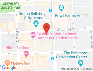 map of Holiday Inn Baltimore-Inner Harbor