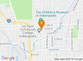 map of Ivy Tech Community College Culinary and Conference Center