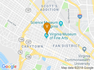 map of Virginia Museum of History & Culture