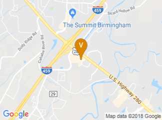map of DoubleTree by Hilton Birmingham Perimeter Park