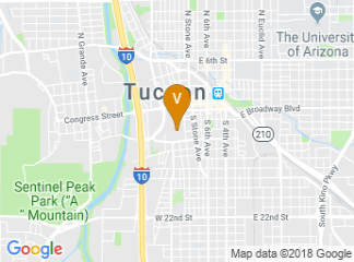 map of Tucson Arena