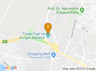 map of Tuyap Fair, Convention and Congress Center