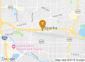 map of Nugget Casino Resort Sparks NV.