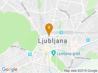 map of InterContinental Ljubljana