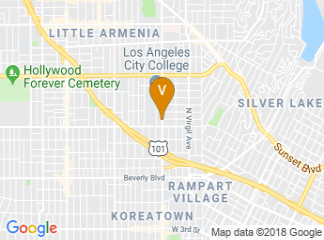 map of Braille Institute - Los Angeles