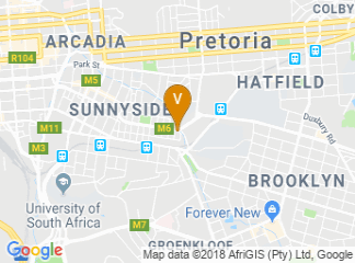 map of Pretoria Manor Guesthouse