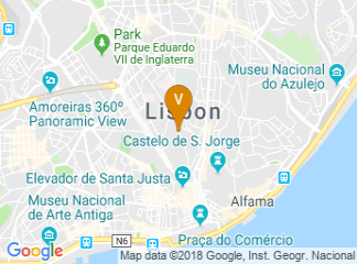 map of Lisbon, Portugal