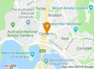 map of Canberra Theatre Centre
