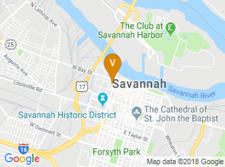 map of Holiday Inn Savannah Historic District