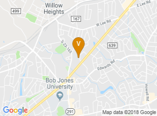 map of Wade Hampton High School