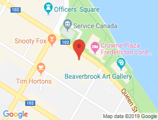 map of Fredericton Convention Centre
