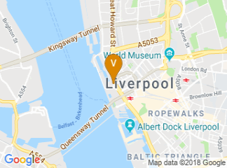 map of Crowne Plaza Liverpool City Centre