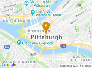 map of DoubleTree by Hilton Hotel & Suites Pittsburgh Downtown