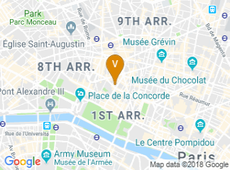 map of Park Hyatt Paris-Vendome