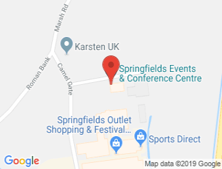 map of Springfields Events & Conference Centre